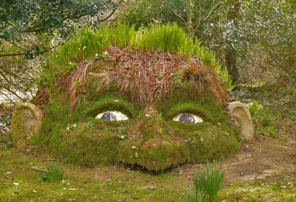 Giant's Head, Heligan Cornwall