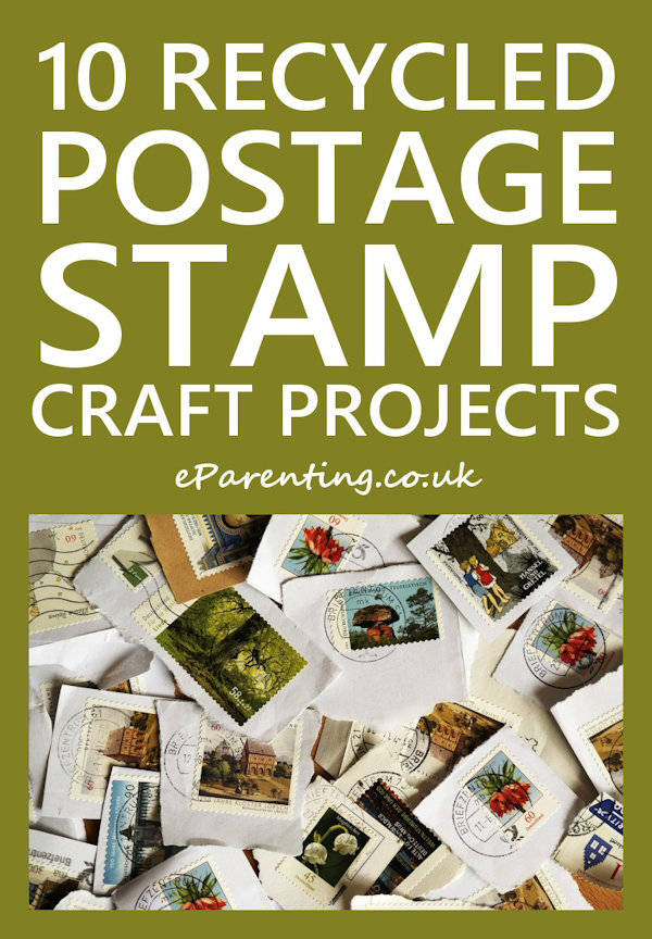 Recycled Postage Stamp Craft Project Ideas