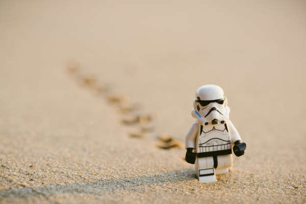 A Star Wars Stormtrooper Minifigure
