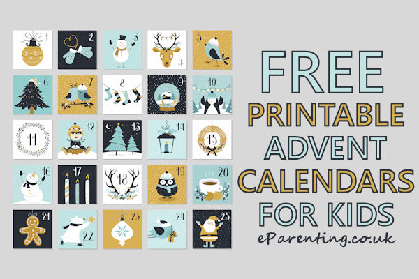 Free Printable Advent Calendars For Kids 2023