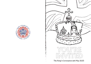 Colour In Crown Greetings Card