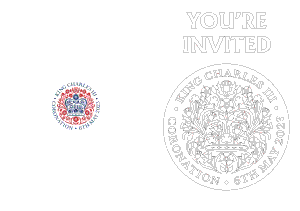 Colour In Coronation Emblem Greetings Card