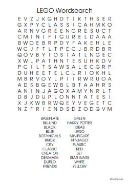 LEGO Word Search