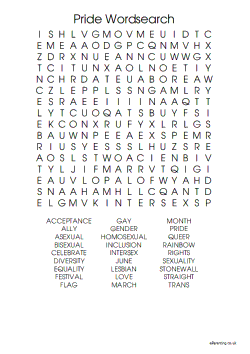 Pride Word Search