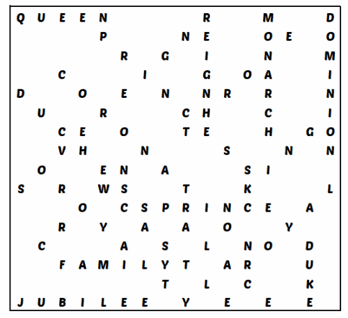 Royal Wordsearch Solution