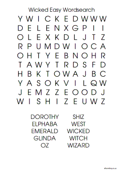 Wicked Easy Word Search