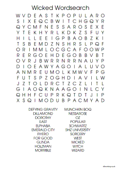 Wicked Word Search