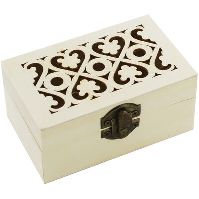 Small Wooden Heart Box